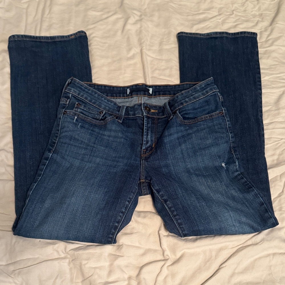 Signature by Levi Strauss Dark Blue Women's Straight Leg Jeans